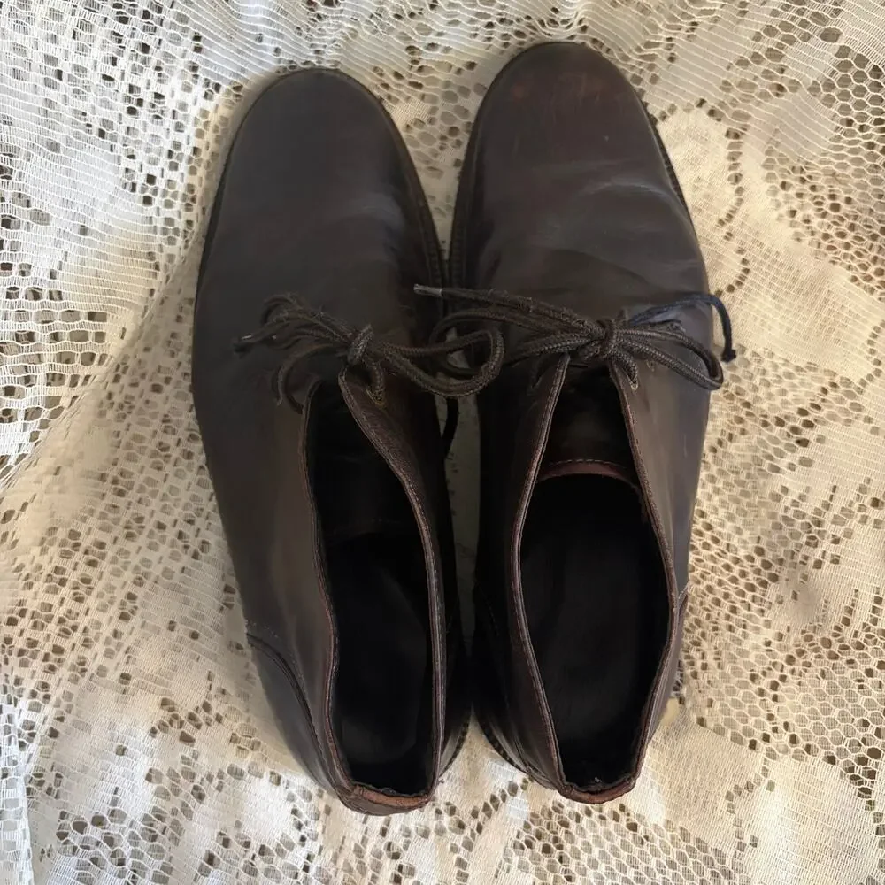 Johnston & Murphy 1850 Men's US 10.5 Dark Brown Leather Chukka Boots